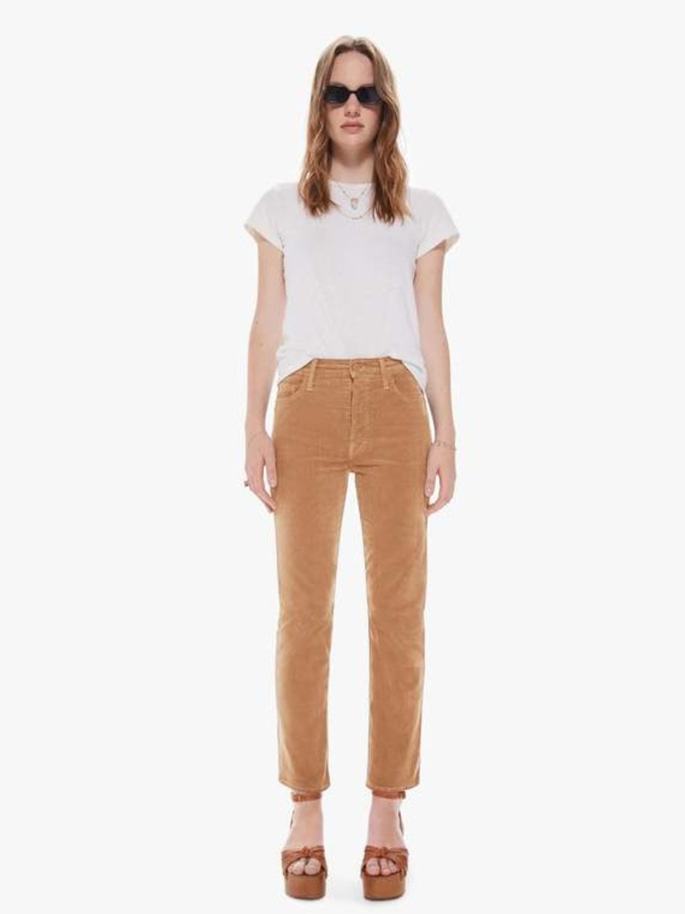 MOTHER The Tomcat Ankle Hopscotch in Cafe Spice Corduroy size 29
Style 1664-618